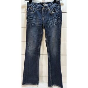 Do Denim Vintage Y2K Womens Jeans Blue Boot Cut Denim Pants Size 3/32" Dark Wash
